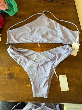 SLATE Swim Lilac Triangle Bikini Set